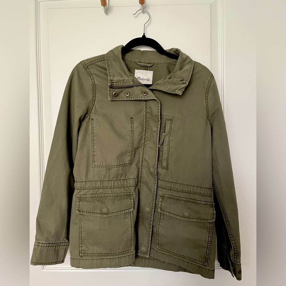 NWT Madewell Passage Utility Jacket Olive Green Size S - Picture 11 of 14